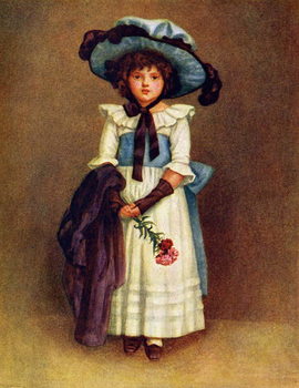 'The little model' by Kate Greenaway. Reproduction de Tableau