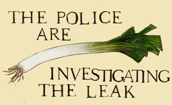 Reproducción de arte The police are investigating the leak
