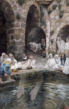 Reproducción de arte The Pool of Bethesda, illustration for 'The Life of Christ', c.1886-94