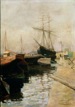 The Port of Odessa, 1900 Reproduction de Tableau