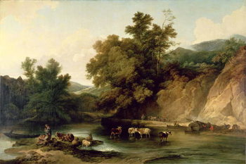 The River Wye at Tintern Abbey, 1805 Reproduction de Tableau