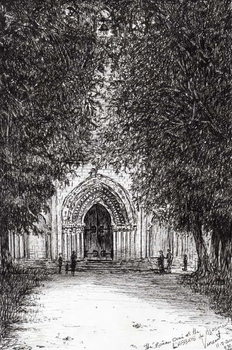 Reproducción de arte the Roman Door l'abbey de blassimon, 2010,