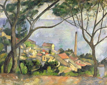 Reproducción de arte The Sea at l'Estaque, 1878