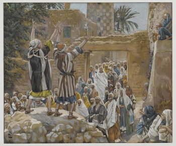 Reproducción de arte Two Blind Men at Jericho, illustration from 'The Life of Our Lord Jesus Christ', 1886-96