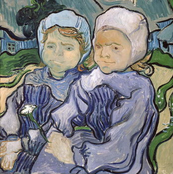 Reproducción de arte Two Little Girls, 1890