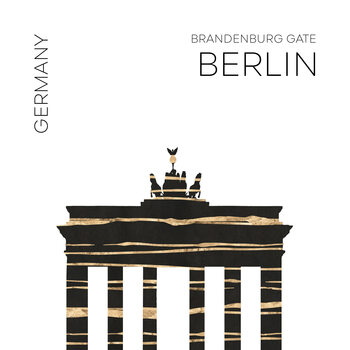 Ilustración Urban Art BERLIN Brandenburg Gate