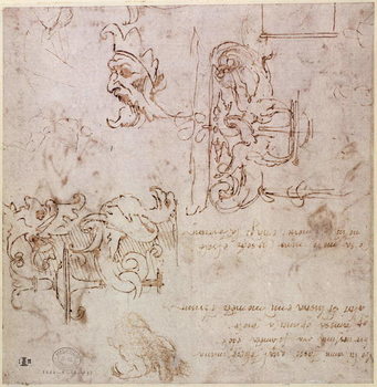 Reproducción de arte W.3v Roughly sketched designs for furniture and decorations