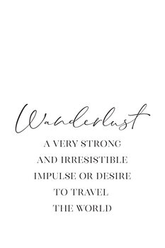Ilustración Wanderlust definition in scandinavian style