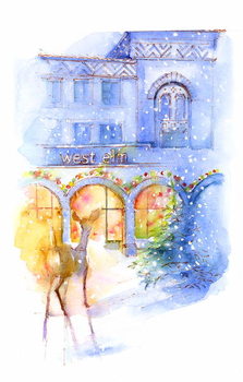 Reproducción de arte West Elm at Christmas, 2016,