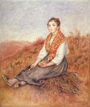 Reproducción de arte Woman with a bundle of firewood, c.1882