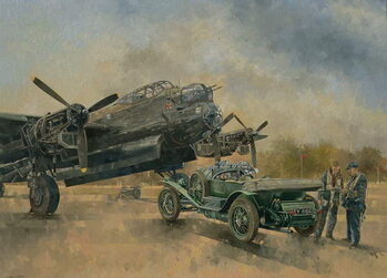 Konsttryck A Lancaster and a Bentley, 2000