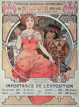 Stampa artistica A Poster for the World Fair, St. Louis, United States