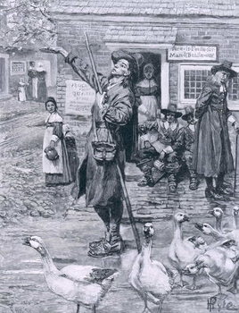 Reprodukcja A Quaker Exhorter in New England