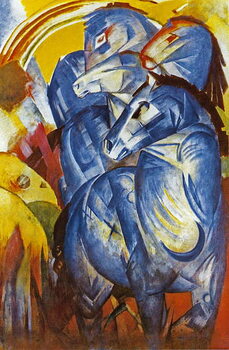 Reprodukcja A Tower of Blue Horses, 1913