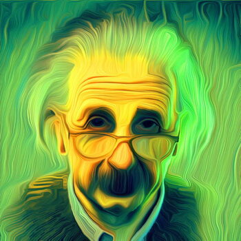 Umelecká tlač Albert Einstein 1