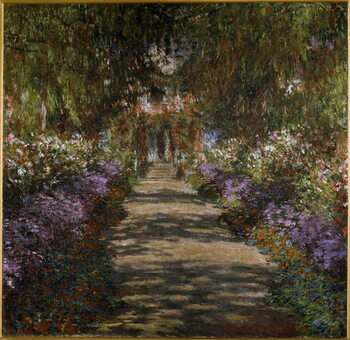 Kunstdruck Allee in the garden of Giverny