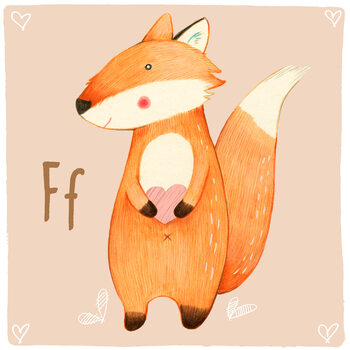 Ilustrácia Alphabet - Fox