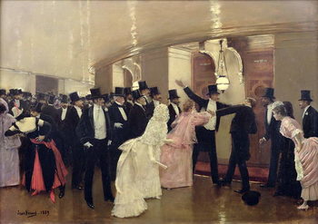 Reproducción de arte An Argument in the Corridors of the Opera, 1889