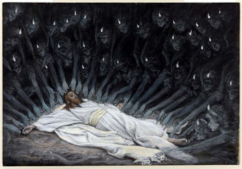 Reproducción de arte Angels Came and Ministered unto Him, illustration for 'The Life of Christ', c.1886-94