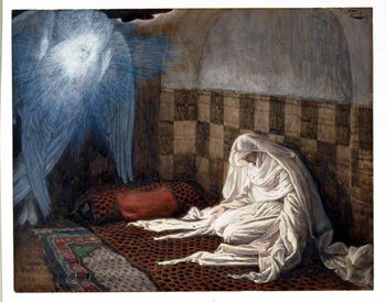 Reproducción de arte Annunciation, illustration for 'The Life of Christ', c.1886-96