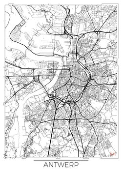 Mapa Antwerp