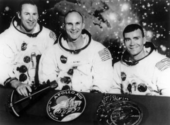 Umjetnička fotografija Apollo 13: astronauts