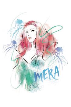 Umjetnički plakat Aquaman - Princess Mera