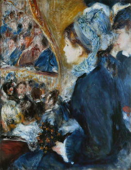 Reproducción de arte At the Theatre (La Premiere Sortie), 1876-7