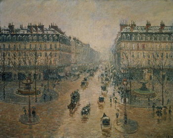 Umelecká tlač Avenue de L'Opera, Paris, 1898