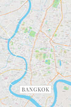 Mapa Bangkok color
