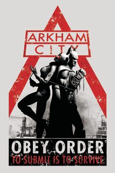 Kunsttryk Batman Arkham City - Obey Orders