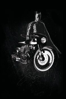 Stampa d'arte Batman - Batcycle