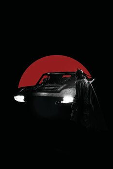 Poster de artă Batman - Batmobile