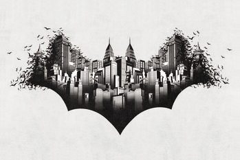 Druk artystyczny Batman - Gotham