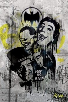 Kunstafdruk Batman-Graffitti