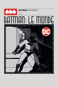 Konsttryck Batman - Le Monde France Cover