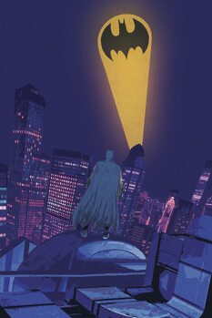 Poster de artă Batman - Night Sky Logo