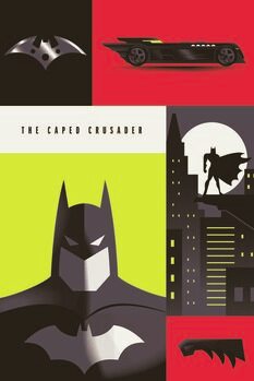 Művészi plakát Batman - The caped crusader