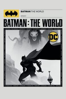 Konsttryck Batman - The world Germany Cover