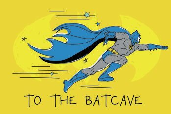 Kunstafdruk Batman - To the batcave