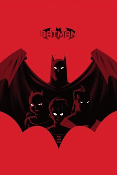 Poster de artă Batman with little Titans