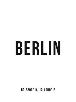 Ilustrare Berlin simple coordinates