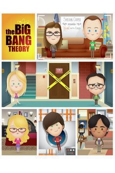 Kunstafdruk Big Bang Theory- Illustration