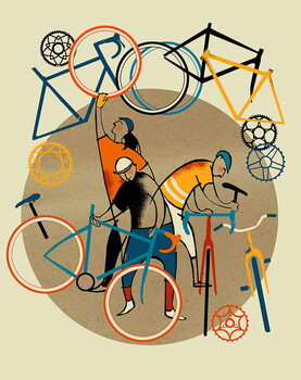 Kunstdruck Bike Shop