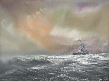 Reproducción de arte Bismarck signals Prinz Eugen 0959hrs 24/051941, 2007,