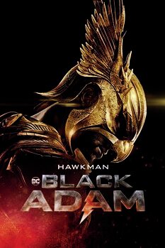 Művészi plakát Black Adam - Hawkman