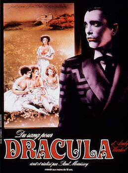 Kunsttryk Blood for Dracula,1974
