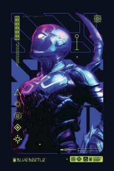 Umjetnički plakat Blue Beetle - Suit