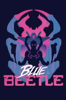 Konsttryck Blue Beetle - Vibrant