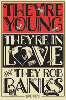 Umjetnički plakat Bonnie and Clyde - Barrow Gang